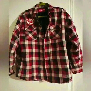 VTG Custom Wrangler Lined Jacket. VTG Zigzag Rolling & VTG Robert Crumb patches